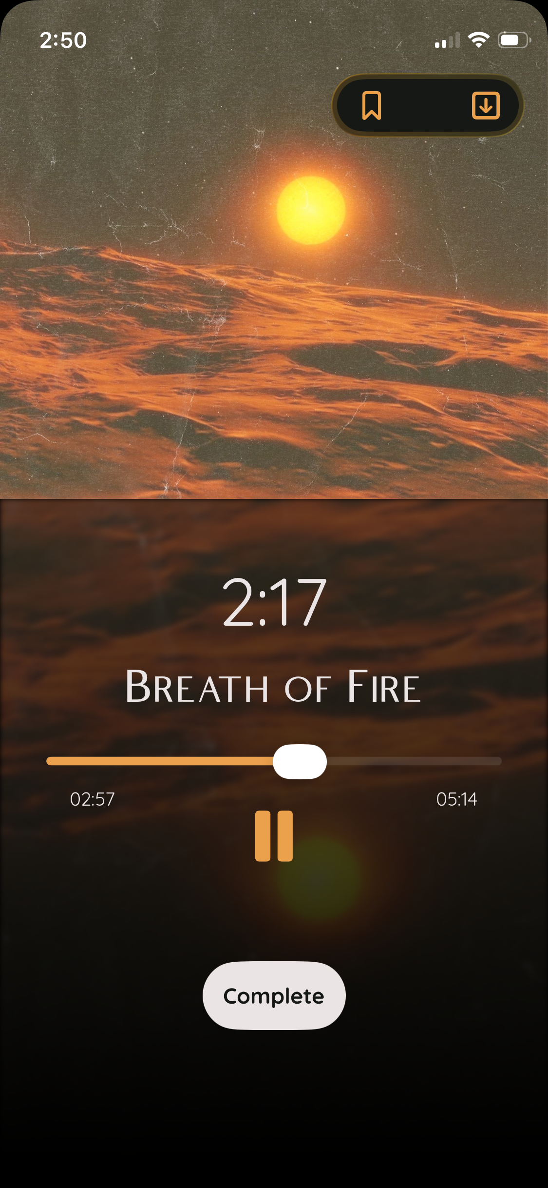 Healing sound frequency practice